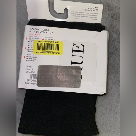 💃NWT Hue & DKNY Women's Tights - Black/Plum/Brown - Picture 4 of 11